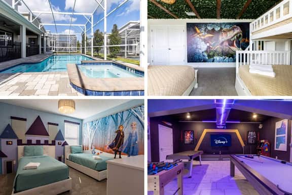 Family Luxury 9BR Villa Poolside Bliss n Pool Table Fun